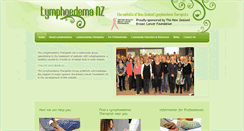Desktop Screenshot of lymphoedemanz.org.nz